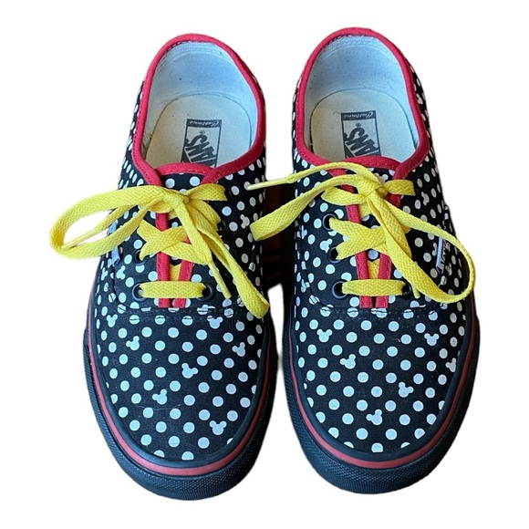 Vans Shoes - Vans Custom Disney Sneakers-- Mickey Mouse— rare find size women’s 7.5 men’s 6